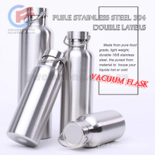 Wholesale 18/8 food grade stainless steel 304 double layers extreme movement outdoor vacuum flask travel bottle